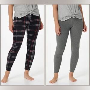 Cuddl Duds Fleecewear Stretch Leggings Pack of 2